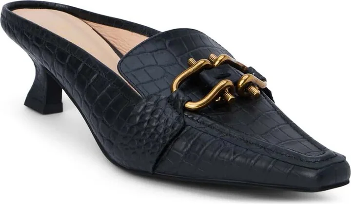 Black Croc Print