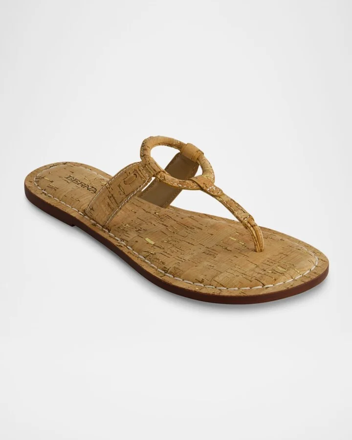 Matrix Cork Flat Thong Sandals - Image 4