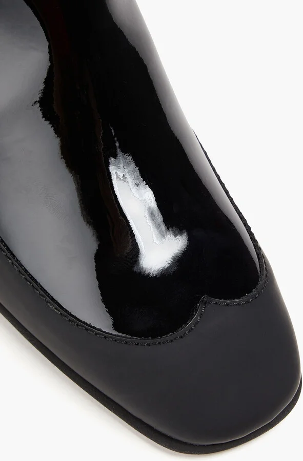 Matte and patent-leather ankle boots - Image 4