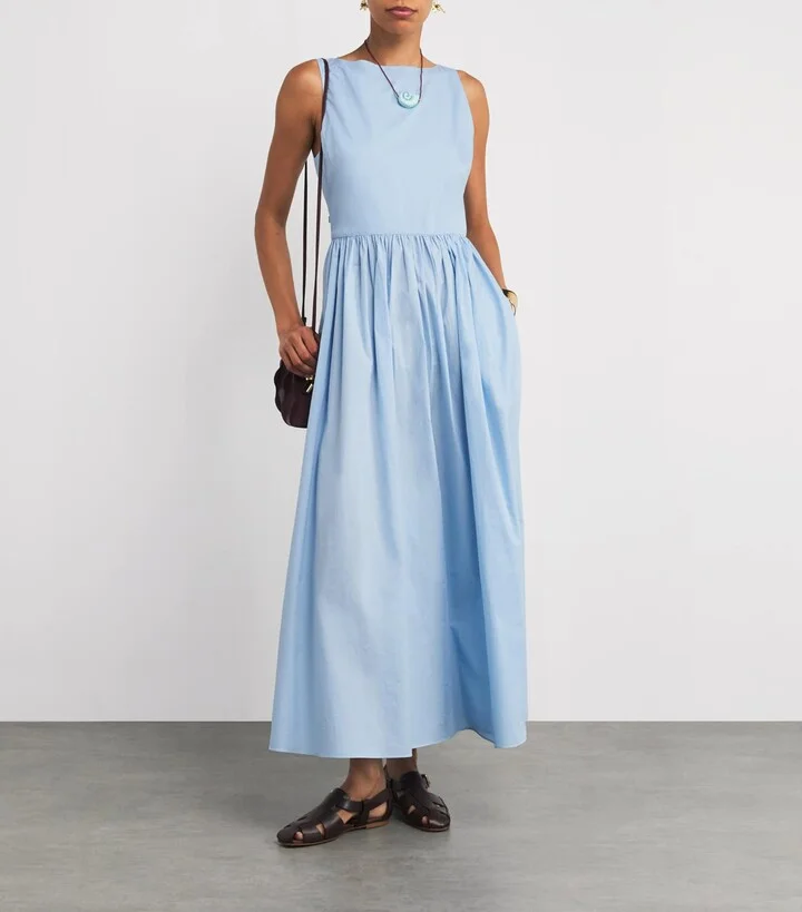 Matteau Organic Cotton Tie-Back Midi Dress - Image 2