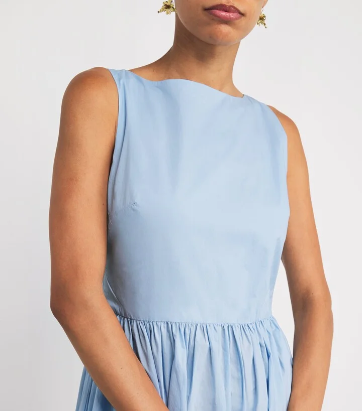 Matteau Organic Cotton Tie-Back Midi Dress - Image 6