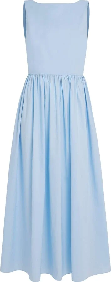 Matteau Organic Cotton Tie-Back Midi Dress
