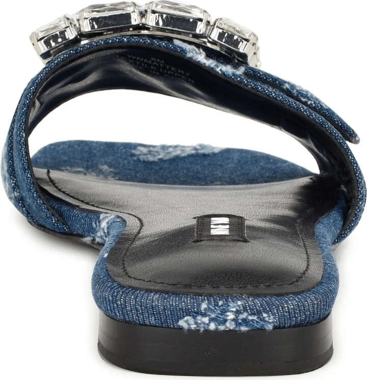 Matter Crystal Buckle Slide Sandal - Image 6