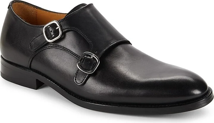 Matthew Leather Double Monk Strap Shoes - Image 2