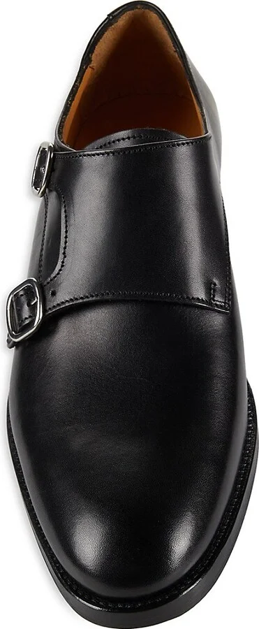 Matthew Leather Double Monk Strap Shoes - Image 5