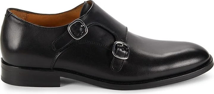 Matthew Leather Double Monk Strap Shoes