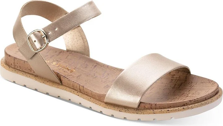 Mattie Womens Ankle Strap Open Toe Slingback Sandals