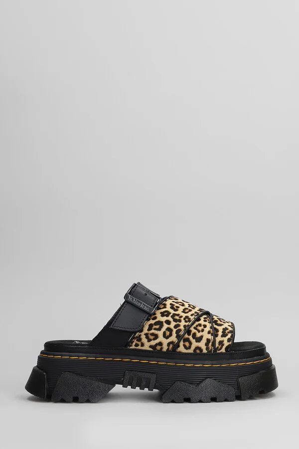 Mattison Slide Slipper-mule In Black Leather