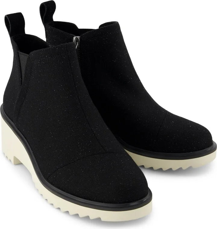 Maude Shimmer Twill Wedge Boot - Image 3