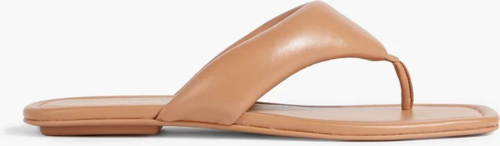 Maui padded leather flip flops