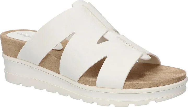 Mauna Womens Faux Leather Casual Platform Sandals