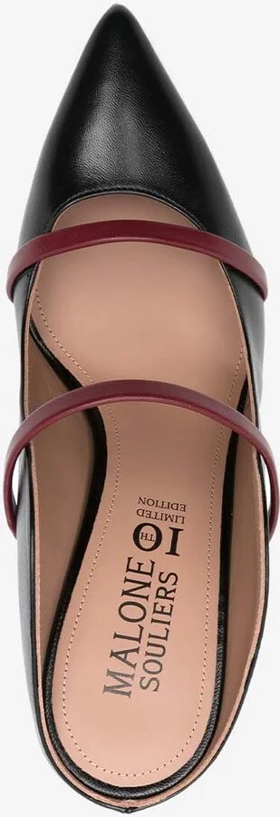 Maureen 100 Pointed Leather Mules - Image 3
