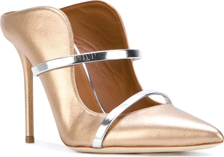 Maureen 100mm leather mules - Image 2