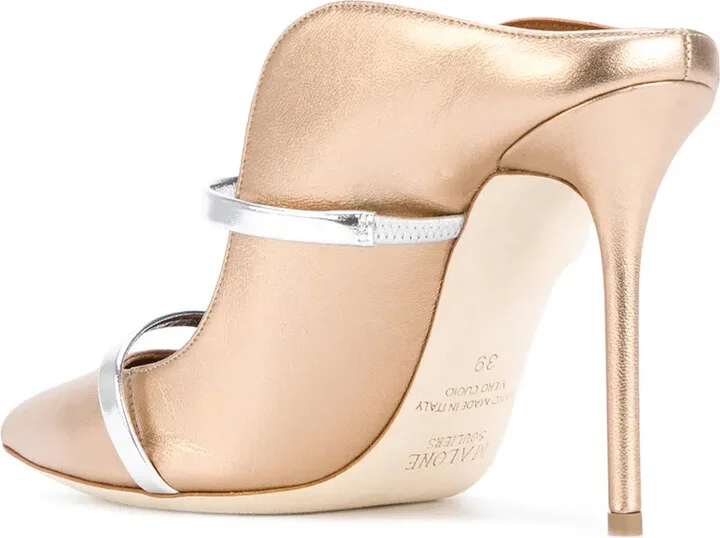 Maureen 100mm leather mules - Image 3
