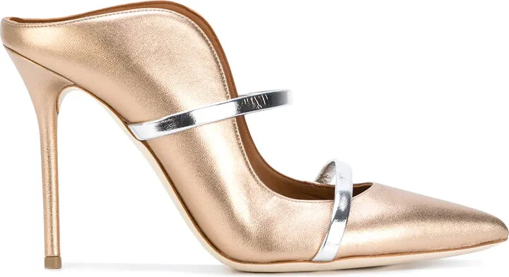 Maureen 100mm leather mules