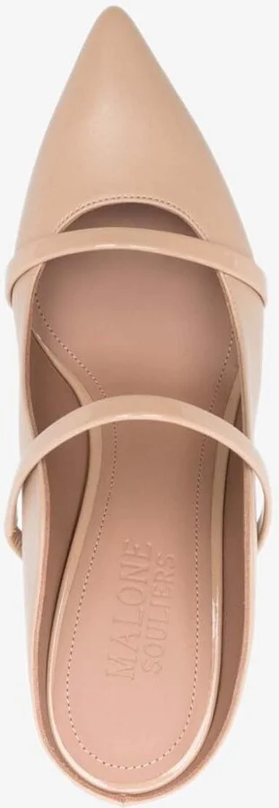 Maureen 70 Pointed Leather Mules - Image 3