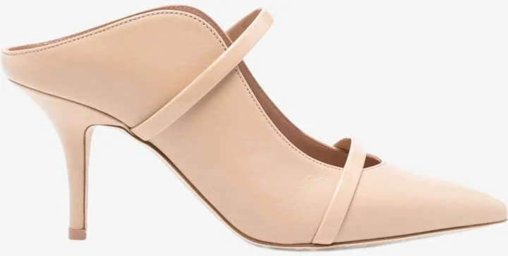 Maureen 70 Pointed Leather Mules