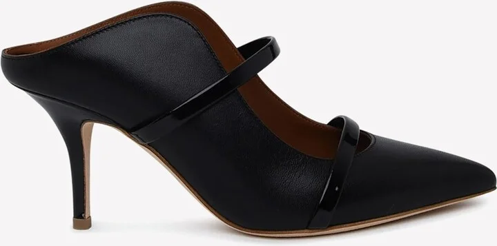 Maureen 70 Pointed Mules in Nappa Leather