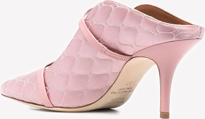 Maureen 70 Quilted Satin Mules - Image 2