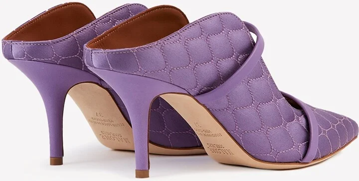 Maureen 70 Quilted Satin Mules - Image 2