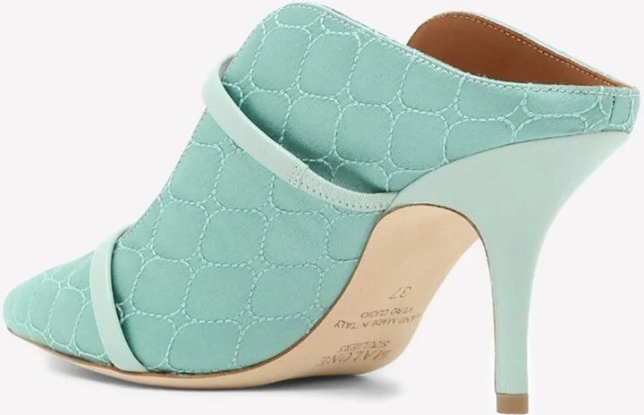 Maureen 70 Quilted Satin Mules - Image 2