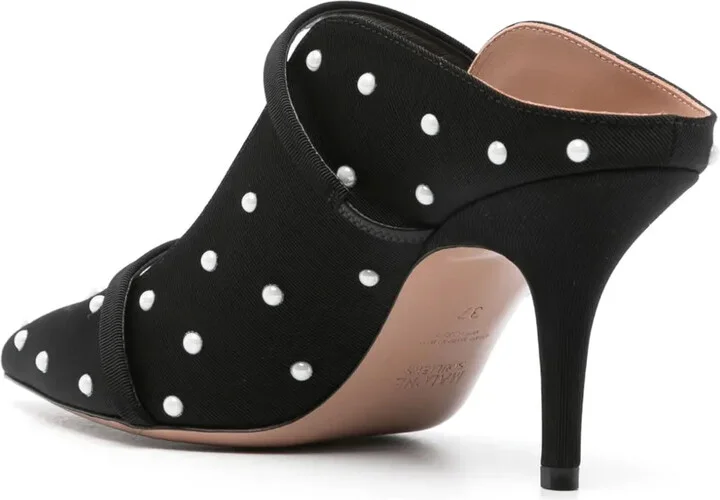 Maureen 70mm faille mules - Image 3