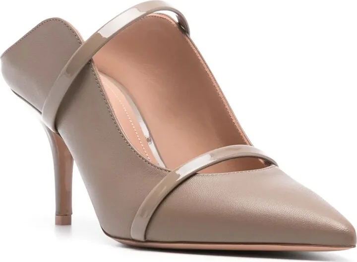 Maureen 70mm leather mules - Image 2