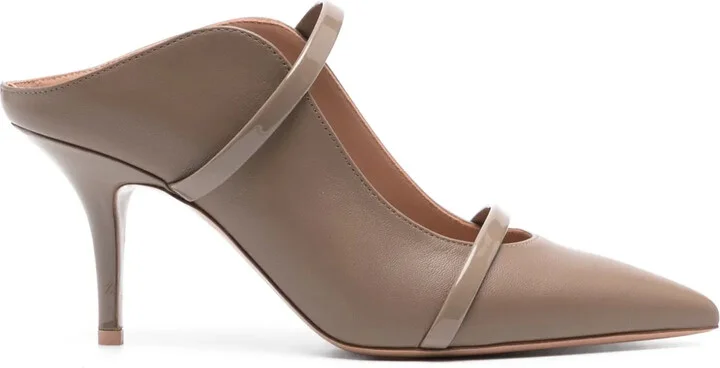 Maureen 70mm leather mules