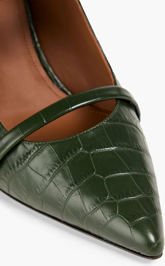 Maureen 85 croc-effect leather mules - Image 4