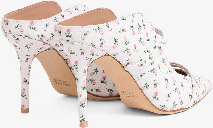 Maureen 85 Floral Canvas Mules - Image 2