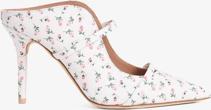 Maureen 85 Floral Canvas Mules