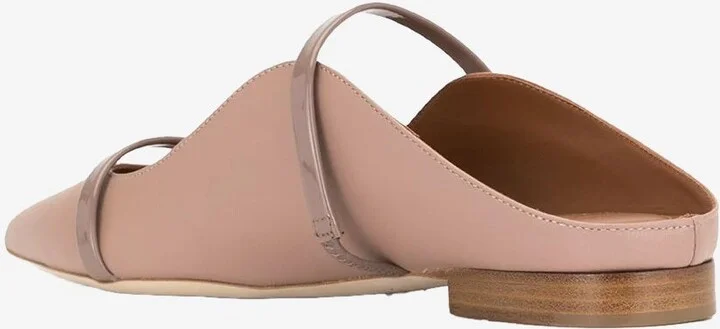 Maureen Flat Mules in Nappa Leather - Image 2