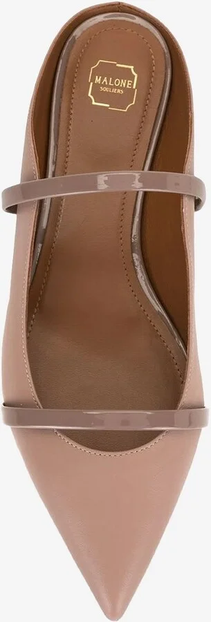 Maureen Flat Mules in Nappa Leather - Image 3