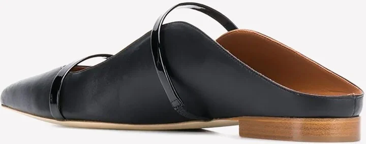 Maureen Flat Mules in Nappa Leather - Image 2