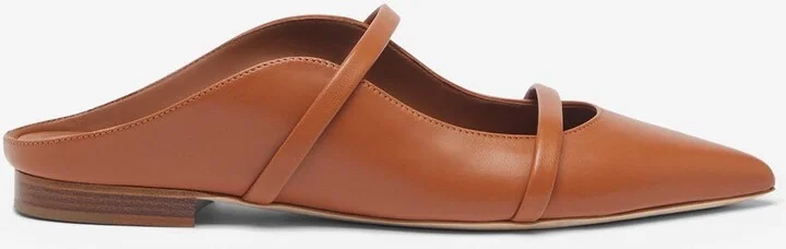 Maureen Flat Mules in Nappa Leather