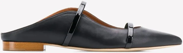 Maureen Flat Mules in Nappa Leather
