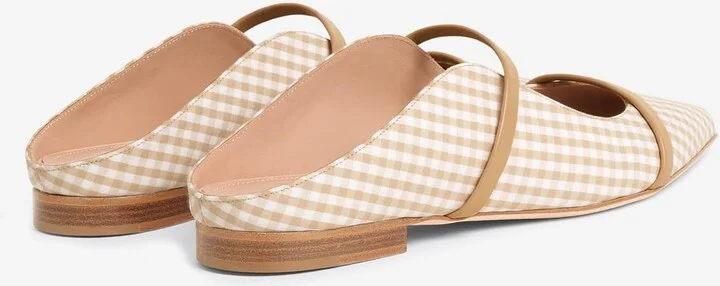 Maureen Gingham Flat Mules - Image 2