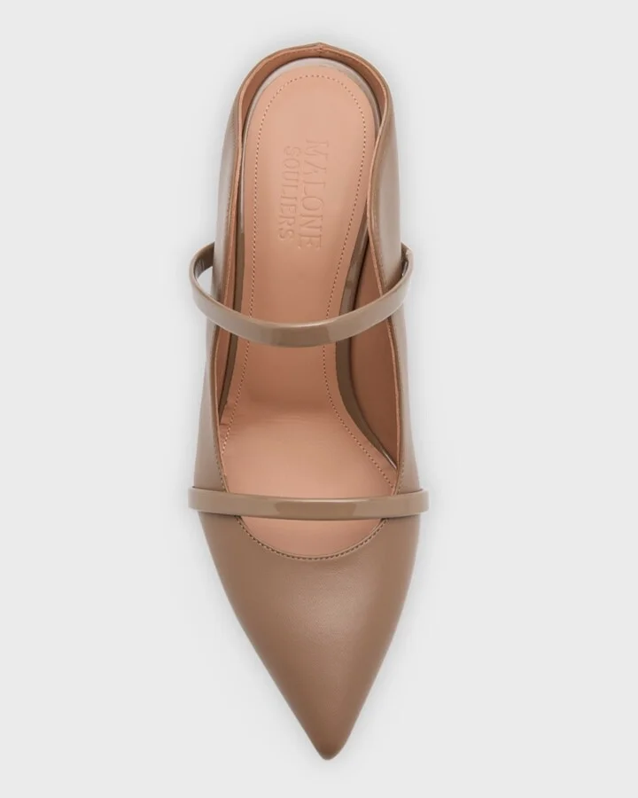 Maureen Leather Dual-Band Mule Pumps - Image 2
