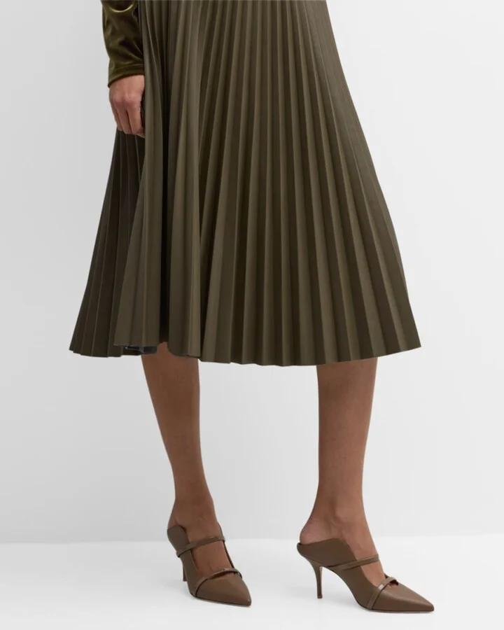 Maureen Leather Dual-Band Mule Pumps - Image 8