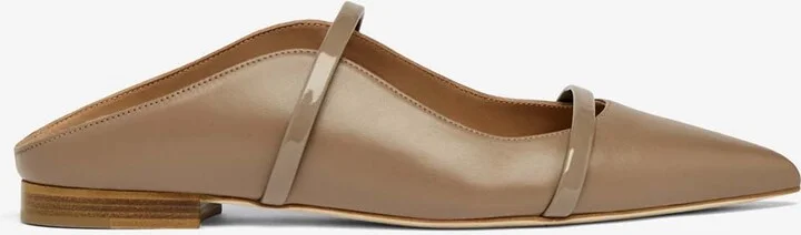 Maureen Leather Pointed Flat Mules