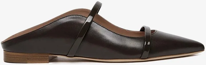 Maureen Leather Pointed Flat Mules