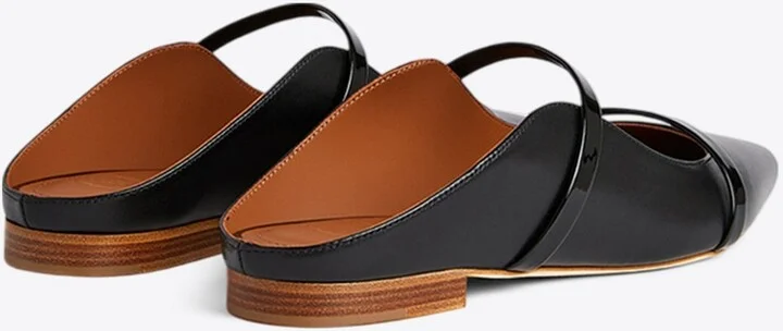 Maureen Nappa Leather Flat Mules - Image 2