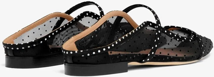 Maureen Polka Dot Flat Mules - Image 2