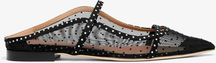 Maureen Polka Dot Flat Mules