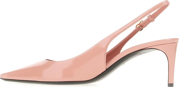 Mauve Leather Pumps - Image 3