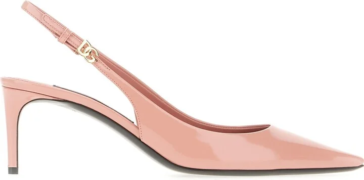 Mauve Leather Pumps