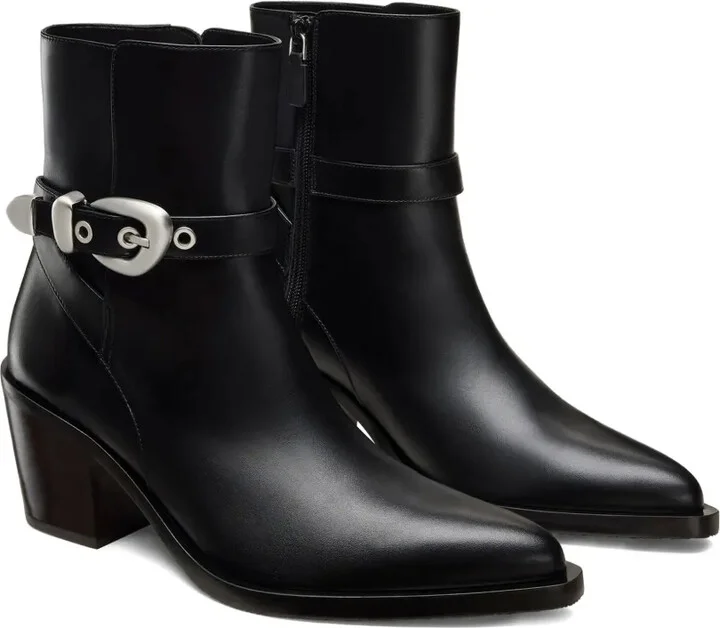 Maven buckle-strap pointed-toe boots - Image 2