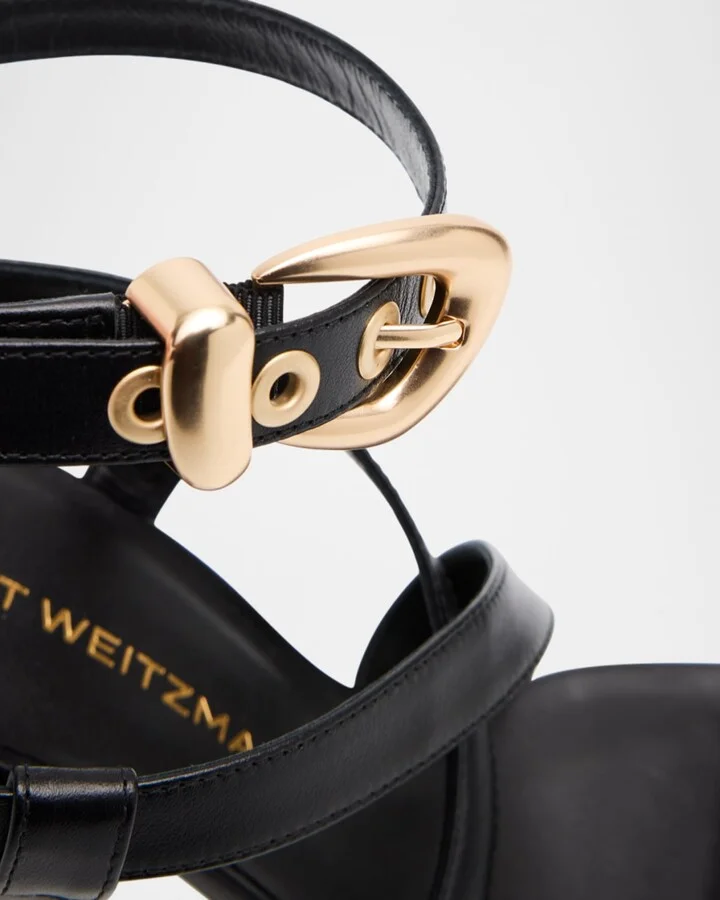 Maven Leather Buckle Strappy Sandals - Image 3