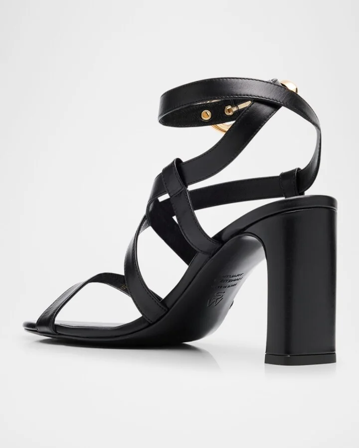 Maven Leather Buckle Strappy Sandals - Image 5
