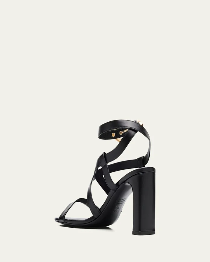 Maven Leather Buckle Strappy Sandals - Image 3